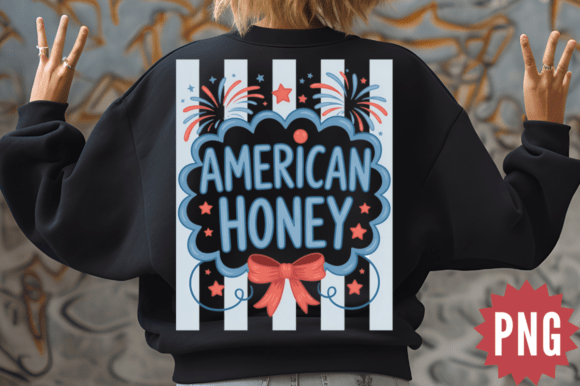 American Honey Quote PNG Design