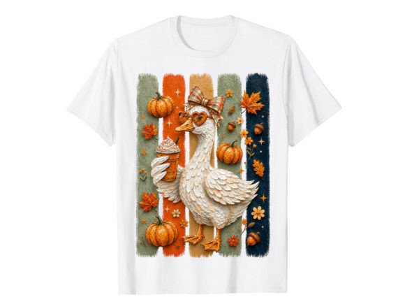 Autumn Goose Vibes Fall T-Shirt Graphics