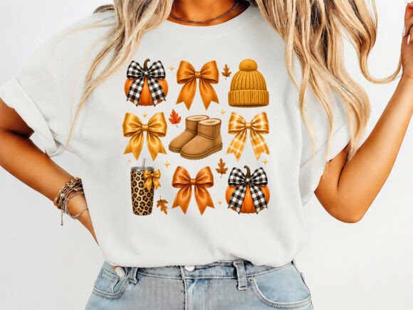 Coquette Autumn Essentials Fall T-Shirt Graphics