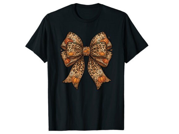 Coquette Pumpkin Bow Fall T-Shirt Graphics