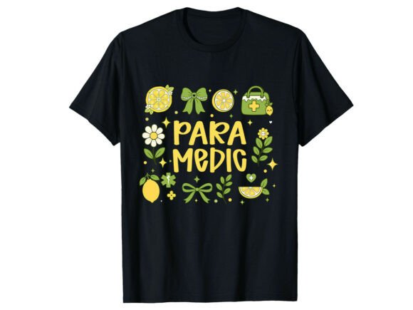 Cute Lemon Medic Paramedic T-Shirt Graphics