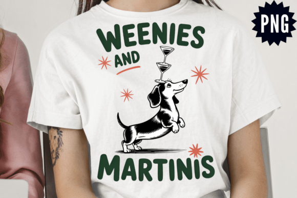 Dachshund Weenie Martini PNG Design
