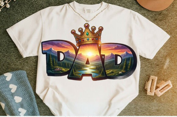 Dad Shirt Outdoor Scene DAD Graphic Tee