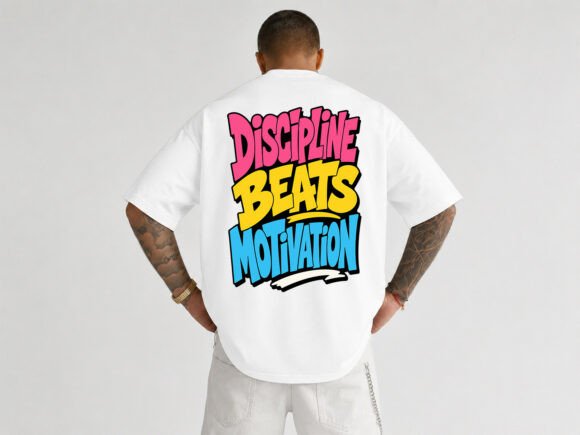 Discipline Beats Typography T-Shirt Graphics