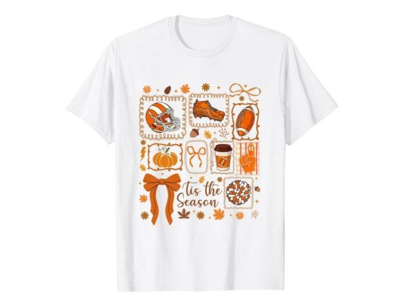 Football Fan Autumn Fall T-Shirt Graphics