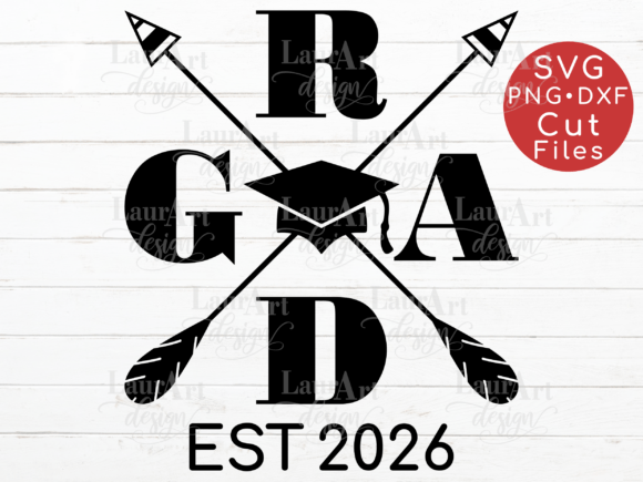 Graduation 2026 Grad Est Graduation Cap Graphics
