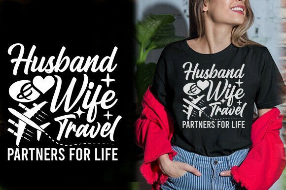 HUSBAND WIFE TRAVEL PARTNERS for LIFE TS Graphics
