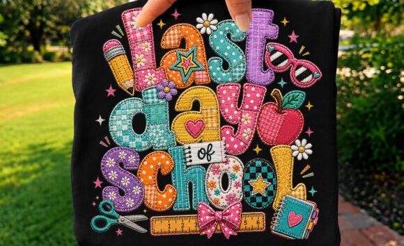Last Day of School Patchwork Sublimation
