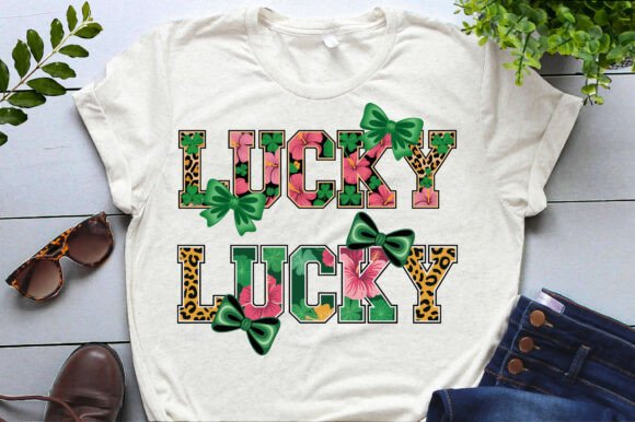 Lucky Coquette St Patrick's Day PNG Graphics