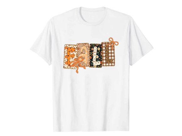 Retro Patchwork Fall T-Shirt