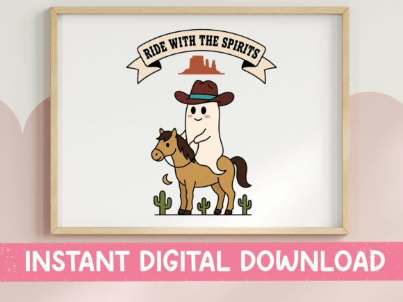 Ride with the Spirits Ghost Cowboy Graphics