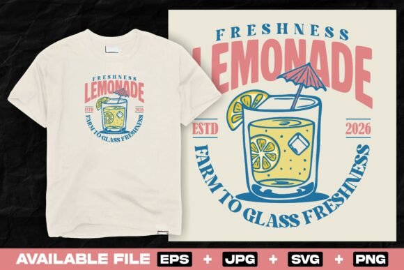 Vintage Lemonade Streetwear Print Design
